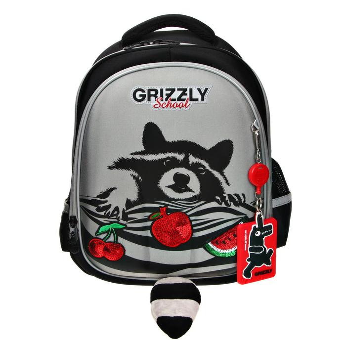 

Рюкзак каркасный, Grizzly RAz-186, 36 х 28 х 20 см, объёмная картинка, «Енот»