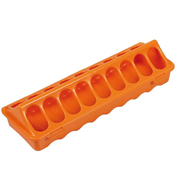 Кормушка-поилка лотковая 30 см пластик для цыплят оранжевый 309565см 271₽