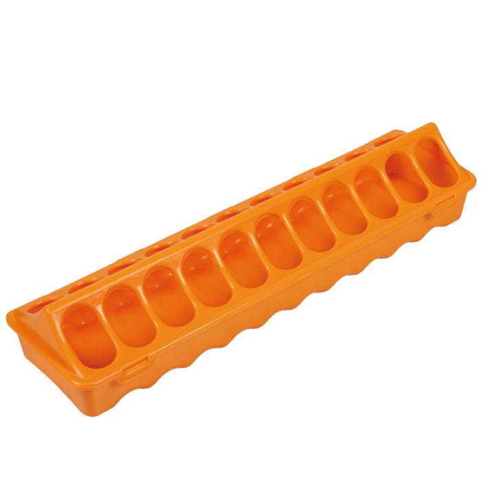 Кормушка-поилка лотковая 40 см пластик для цыплят оранжевый 40710см 447₽