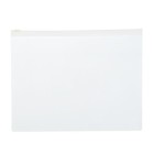 Папка-конверт на ZIP-молнии A5 150 мкм, Calligrata, прозрачная, белая молния