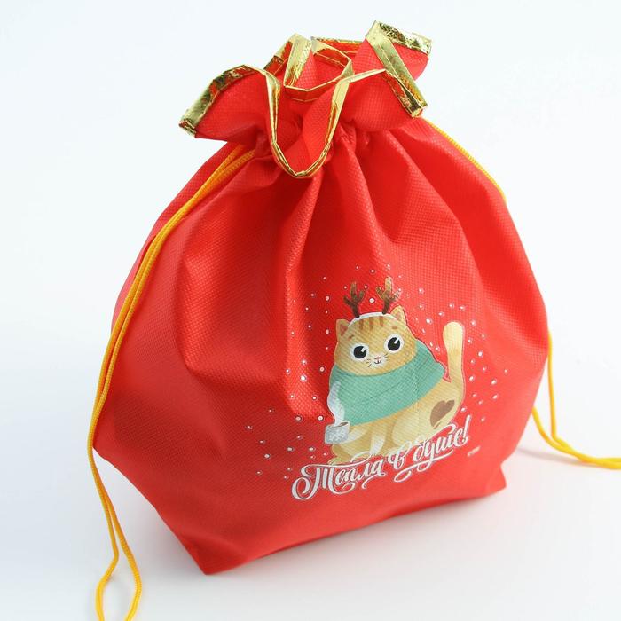 Мешок подарочный «Тепла», 28 х 28 см +/- 1.5 см мешок подарочный новогодний подарок 28 х28 см