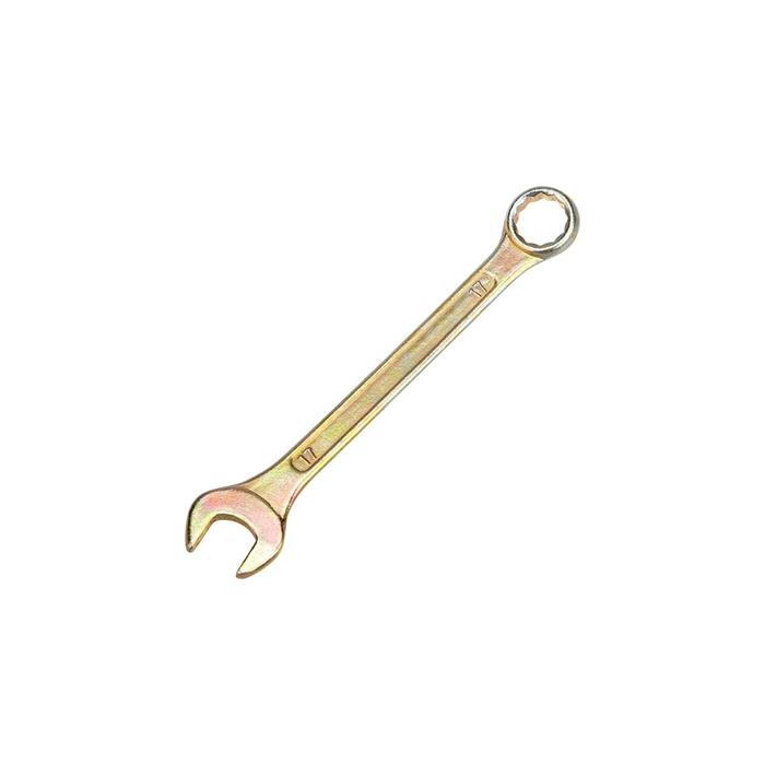 Ключ комбинированный REXANT 12-5812-2, желтый цинк, 17 мм