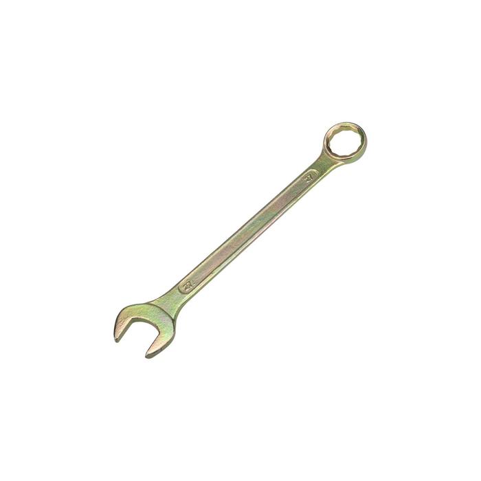 цена Ключ комбинированный REXANT 12-5813-2, желтый цинк, 19 мм