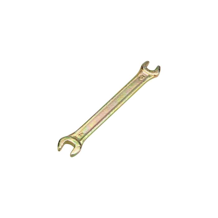Ключ рожковый REXANT 12-5821-2, желтый цинк, 6х7 мм