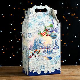 

Подарочная коробка "Снежные кружева", 20 х 12 х 41 см