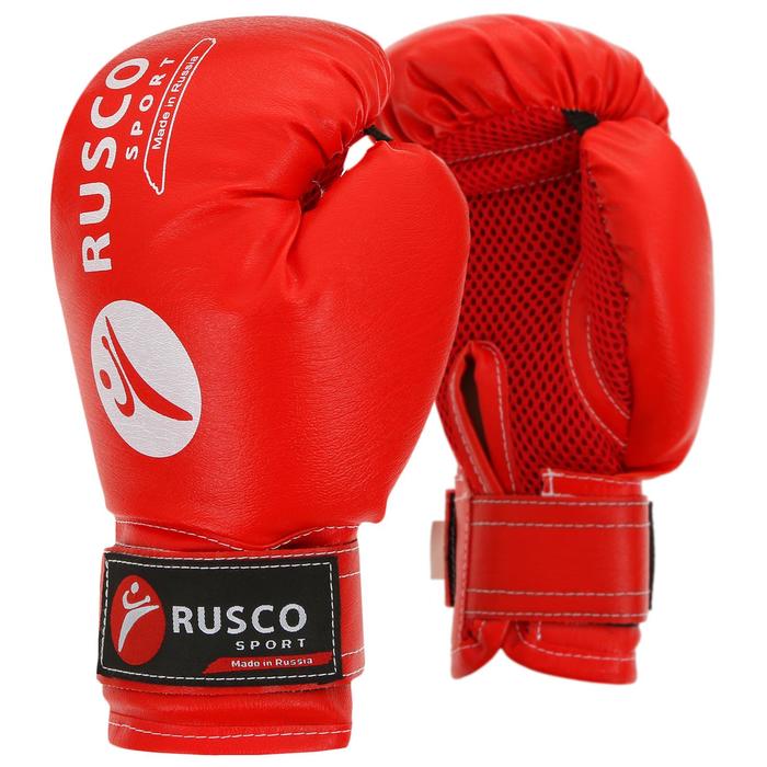 фото Набор боксёрский для начинающих ruscosport: мешок, перчатки, 4 унции, цвет чёрный/красный
