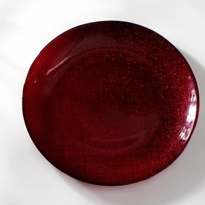 Тарелка «Талисман», d=21 см, цвет красный