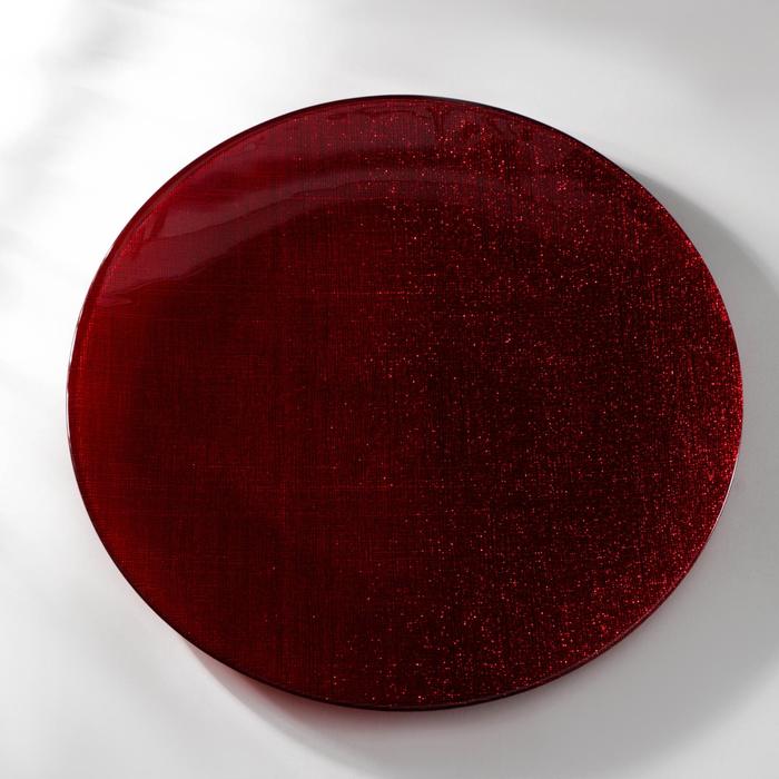 Тарелка подстановочная «Талисман», d=32 см, цвет красный тарелка подстановочная талисман d 32 см цвет красный