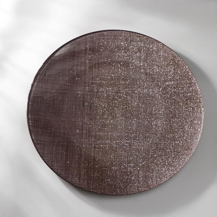 Тарелка подстановочная «Талисман», d=32 см, цвет коричневый тарелка подстановочная талисман d 32 см цвет коричневый