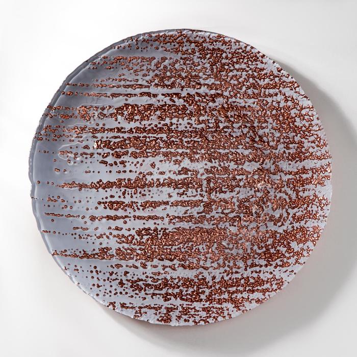 Тарелка «Ривьера», d=28 см, цвет бронзовый тарелка ривьера d 21 см цвет жемчуг