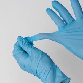 

Перчатки нитриловые CONNECT BLUE NITRILE, неопудренные, размер L, 100 шт/уп, 3 гр, цена за 1 шт, цвет голубой