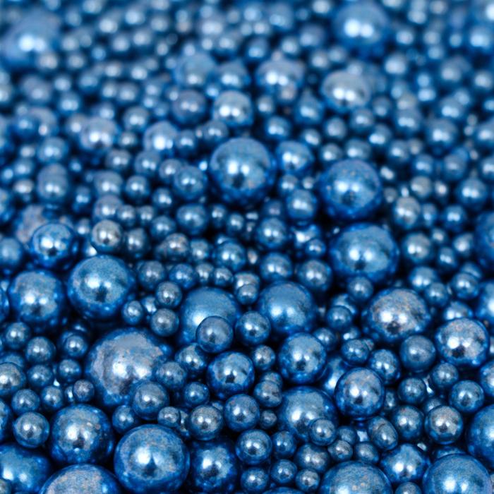фото Рисовое драже "шарики", синие, микс, 50г кондимир