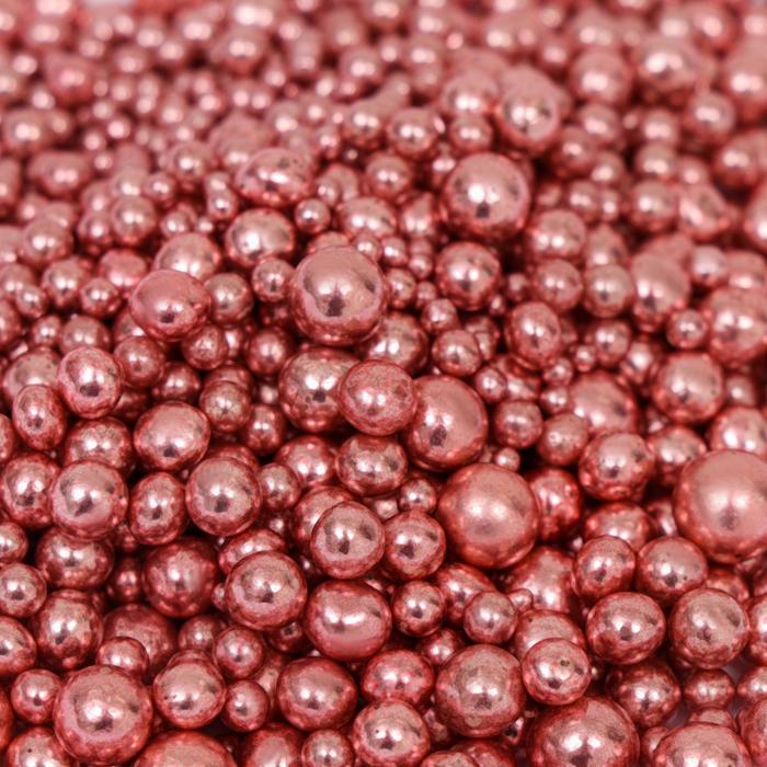 фото Рисовое драже "шарики", розовые, микс, 50г кондимир