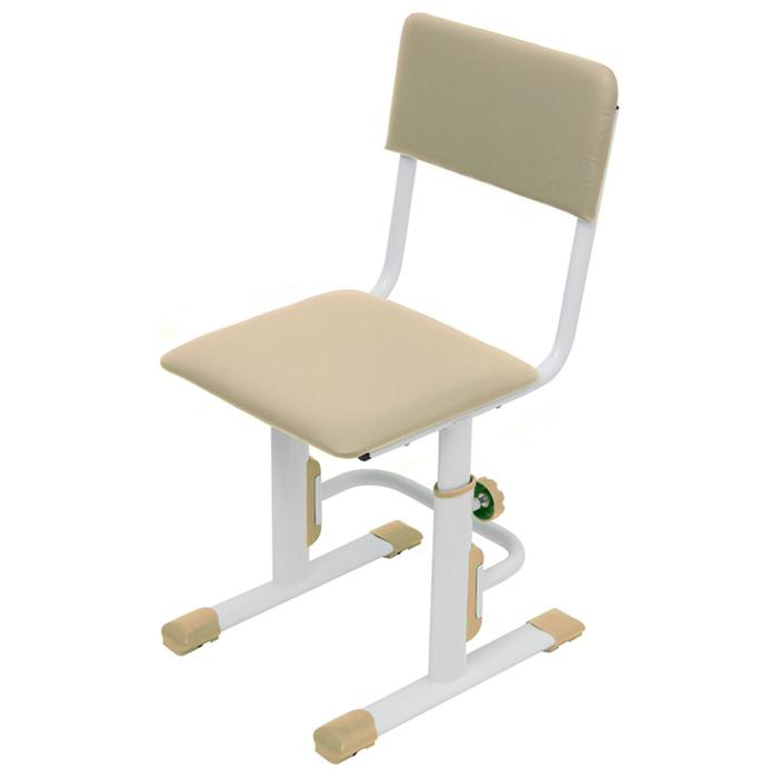 Комплект Polini kids растущая парта-трансформер + регулируемый стул, цвет белый-макиато
