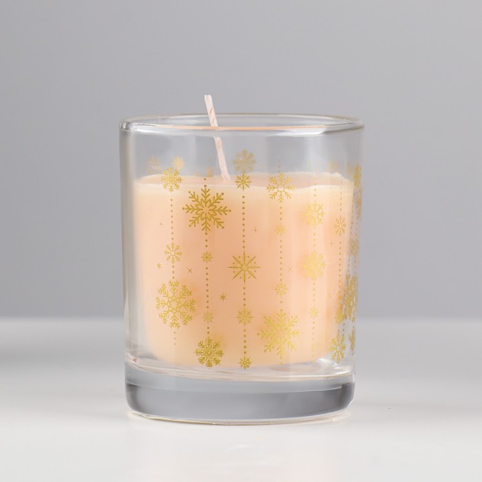 Ароматическая свеча в стакане "Нежная ваниль"