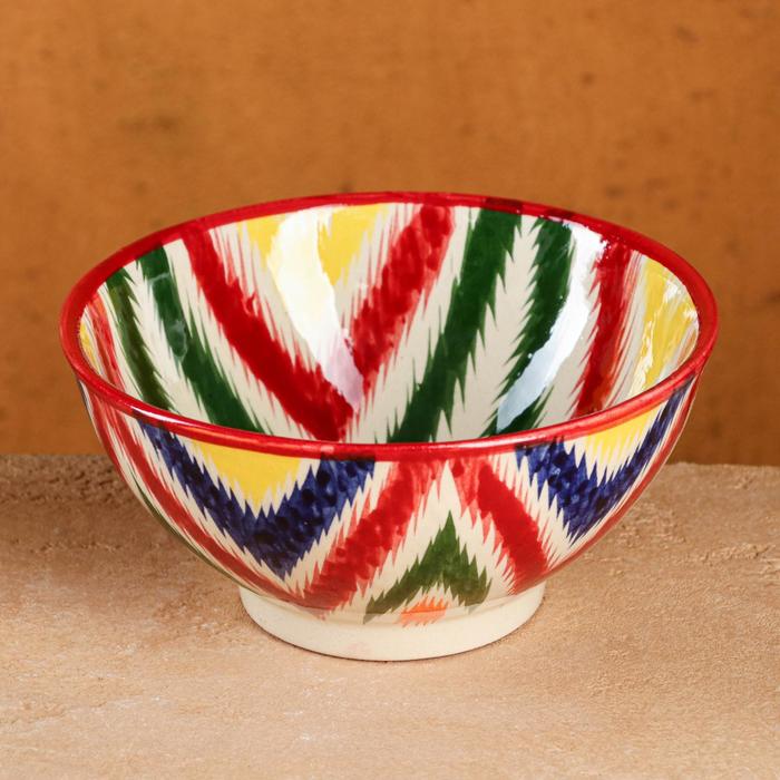 Коса Риштанская Керамика Атлас 15 см, малая, разноцветная сахарница риштанская керамика атлас 1000 мл разноцветная