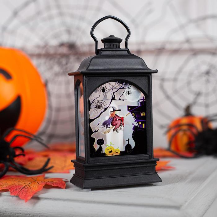 

Светодиодная фигура «Фонарь со свечкой» 7 × 12.5 × 4 см, пластик, батарейки AG13х3, свечение тёплое белое