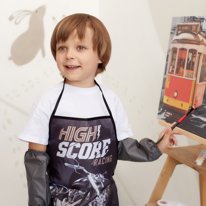 Набор детский для творчества Collorista High score фартук 49 х 39 см и нарукавники 25 х 8 см