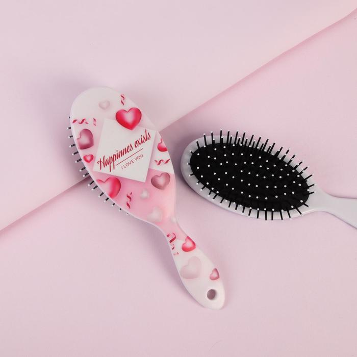 

Расчёска массажная, 7 × 22 см, цвет розовый