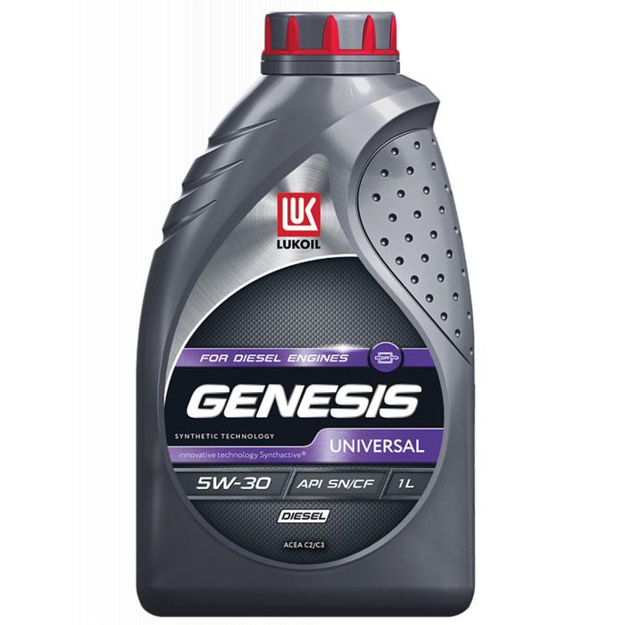 фото Масло моторное лукойл genesis universal diesel 5w-30, канистра, 1 л