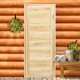 Дверь для бани и сауны из шпунтованной доски, ЛИПА Эконом 160х70 см Ош