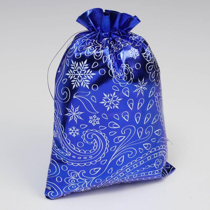 Мешочек подарочный парча «Вьюга», 20 х 30 см +/- 1.5 см мешочек подарочный парча новогодние подарки 20 х 30 см