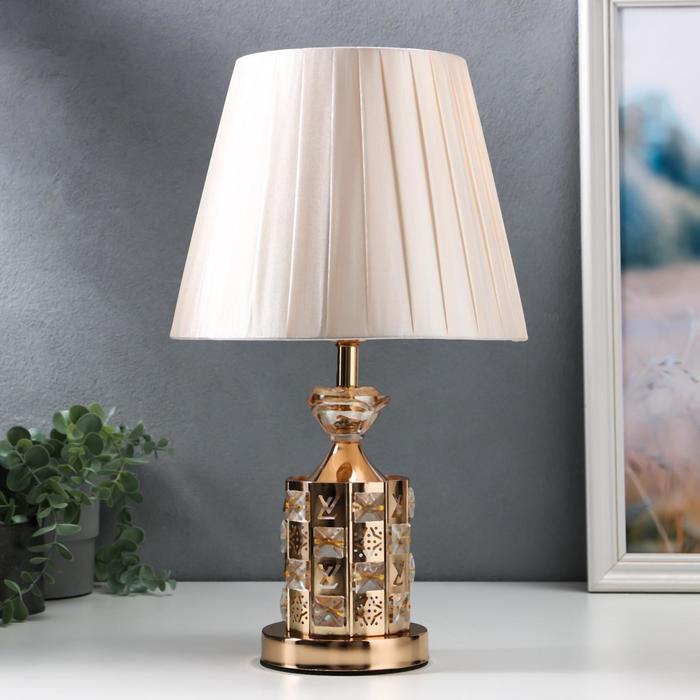 Настольная лампа с подсветкой 16685/1 E27 40Вт золото RISALUX