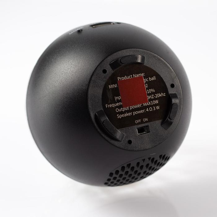 Диско шар "Сфера", USB, d=12 см, пульт, динамик, Bluetooth, RGB