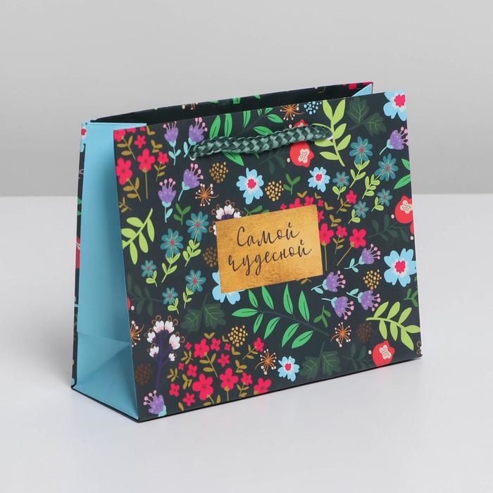 

Пакет подарочный ламинированный, упаковка, «Present for you», S 15 х 12 х 5,5 см