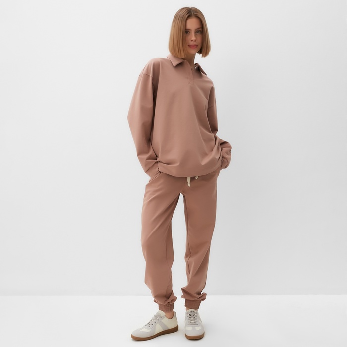 

Костюм женский (джемпер, брюки) MINAKU: Casual Collection цвет бежевый, размер 42