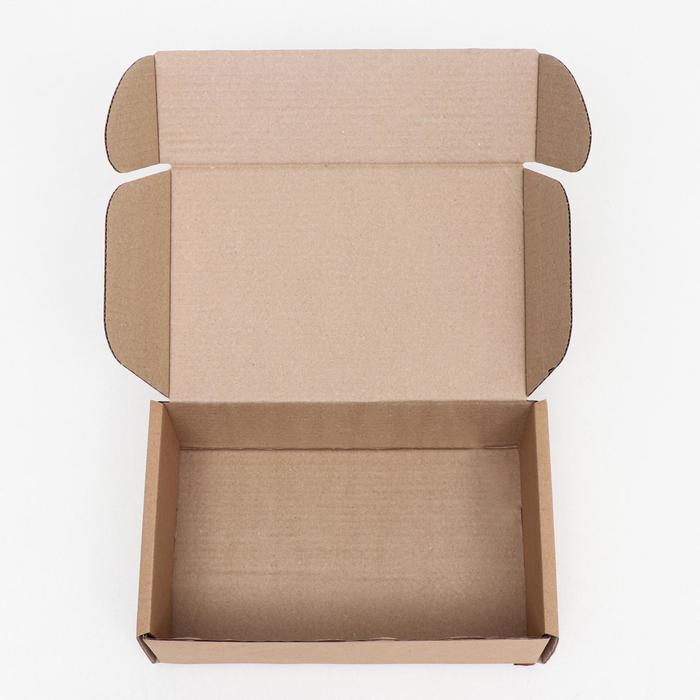 Коробка самосборная "Почтовая", бурая, 26 х 17 х 8 см,