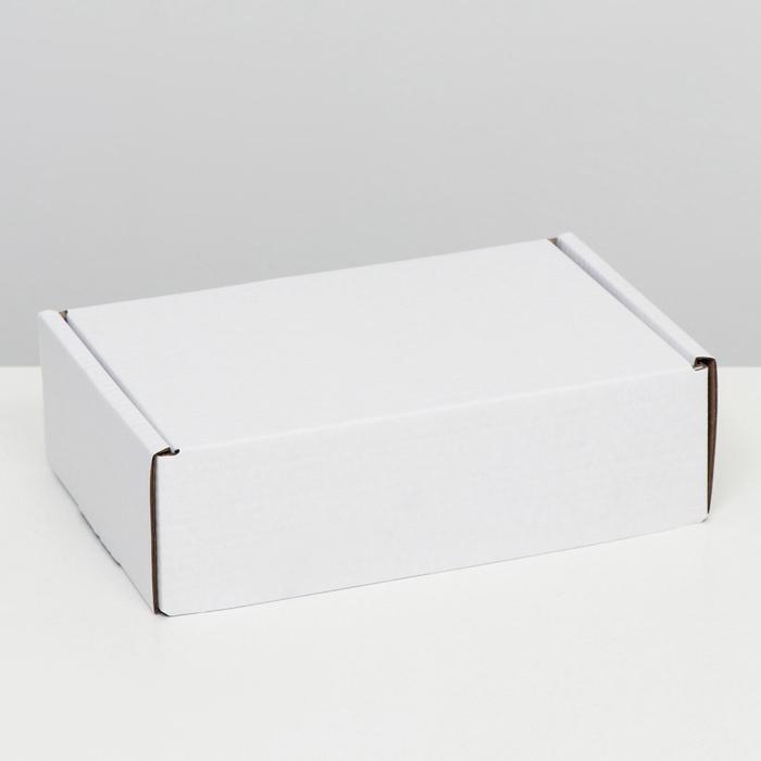 коробка самосборная белая 27 5 х 26 х 9 5 см Коробка самосборная Почтовая, белая, 26 х 17 х 8 см
