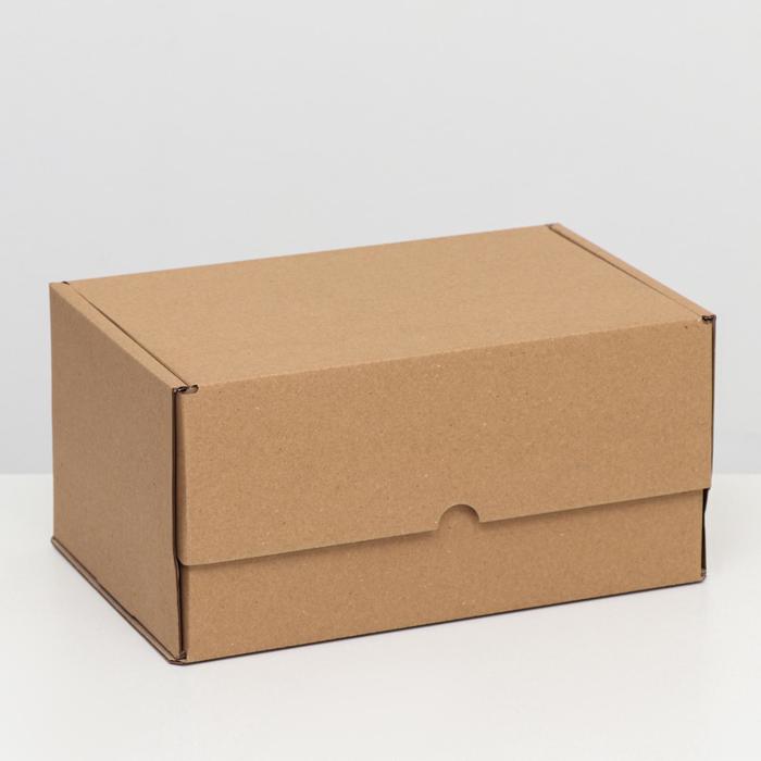 Коробка самосборная Почтовая, бурая, 30 х 20 х 15 см