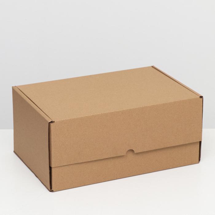 Коробка самосборная Почтовая, бурая, 40 х 27 х 18 см коробка для переезда бурая 50 х 31 х 40 см