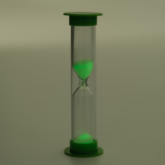 Песочные часы, на 1 минуту, 9 х 2.5 см, флуоресцентные, микс