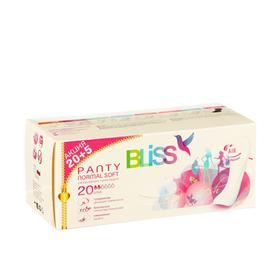Ежедневные прокладки "Bliss" Panty Normal Soft, с улучшеной впитываемостью, 20+5 шт.