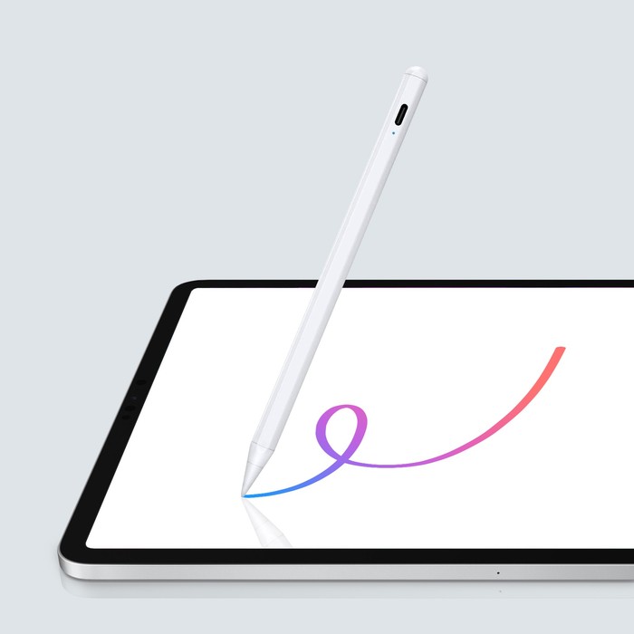 Стилус для iPad 2018-2022, 140 мАч, высокоточный, чувствительный к наклону, магнит, белый стилус для ipad new 2022