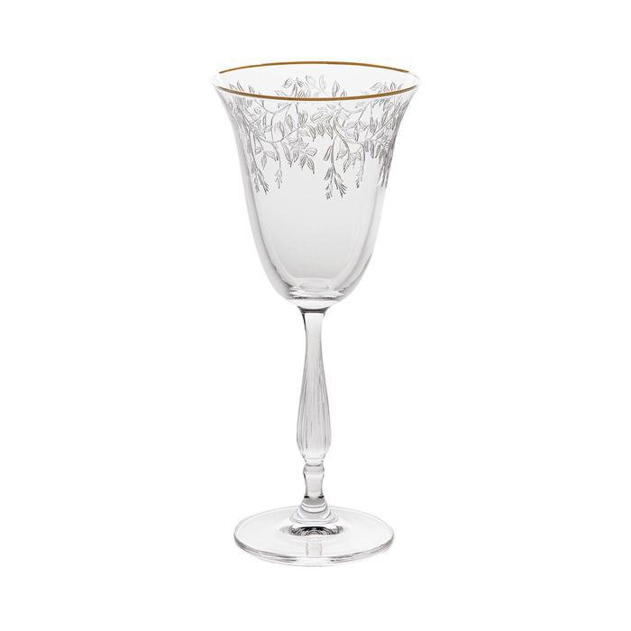 Набор бокалов для белого вина Fregata, декор «Панто, затирка платина, отводка платина», 185 мл x 6 шт.