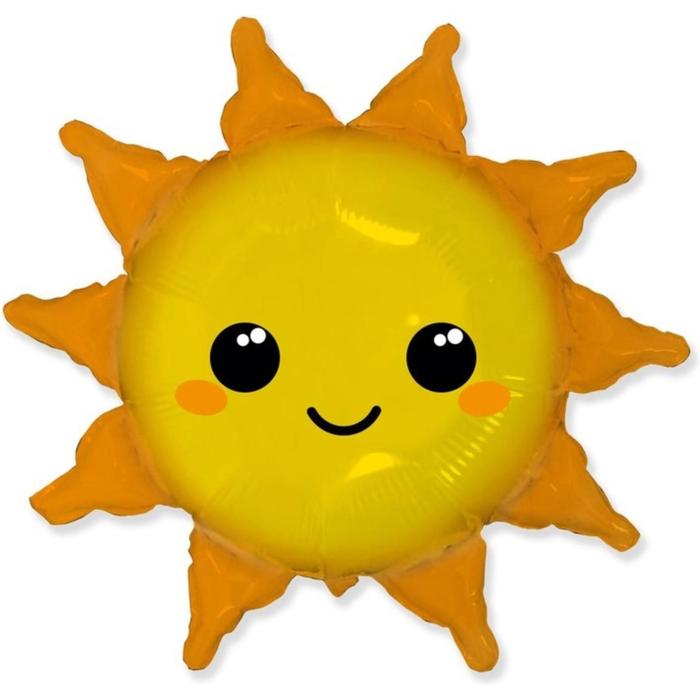 шар фольгированный 12 солнце мини фигура Шар фольгированный 31 «Солнце», фигура