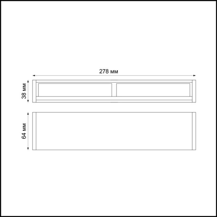 фото Светильник over, 10вт led, 4000к, 600лм, цвет чёрный novotech