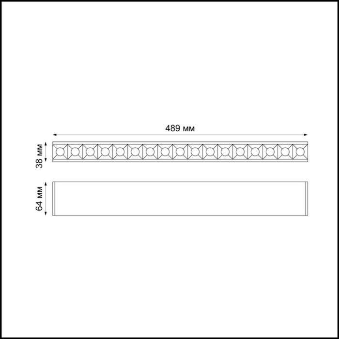 фото Светильник over, 18вт led, 4000к, 1500лм, цвет чёрный novotech