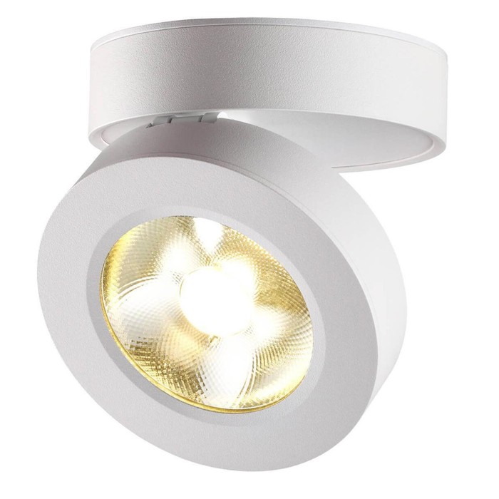 Светильник OVER, 12Вт LED, 3000К, 960лм, цвет белый светильник over 7вт led 3000к 640лм цвет белый