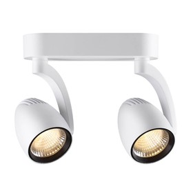 

Светильник OVER, 2х24Вт LED, 3000К, 4602лм, цвет белый/черный