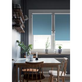 

Рулонная штора Blackout LUX, цвет лазурный, 43х170 см