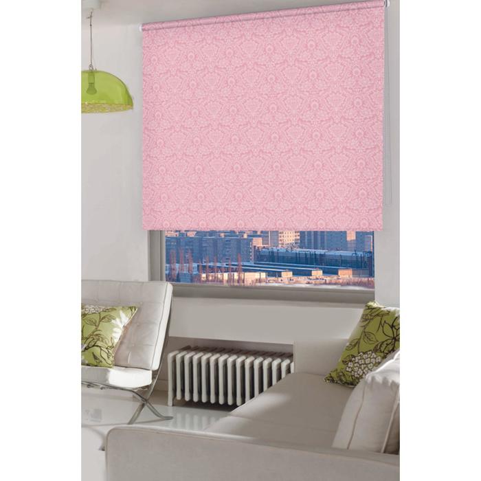 фото Рулонная штора «имани», цвет розовый, 120х160 см эскар