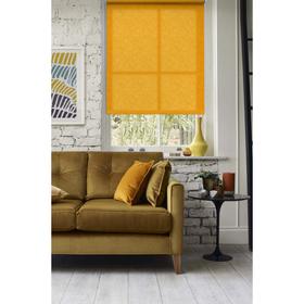 Рулонная штора «Адель», цвет оранжевый, 52х160 см Ош