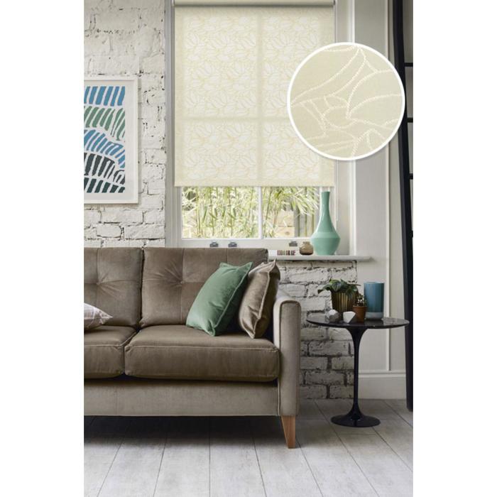 

Рулонная штора «Адель», 115х160 см, цвет молочный