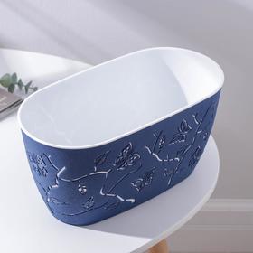 

Кашпо со вставкой Lucky Friday Boho, 4 л, 30×15 см , цвет сумрачно-синий
