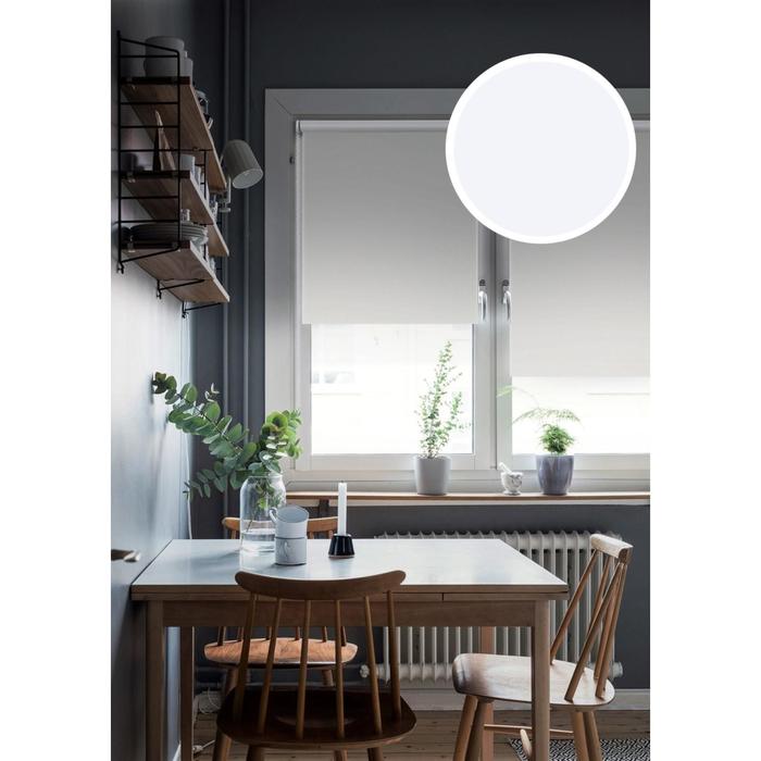 

Рулонная штора Blackout LUX, 115х170 см, цвет белый