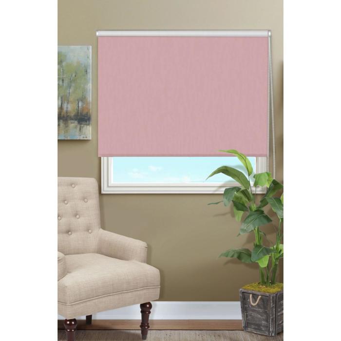 фото Рулонная штора blackout, цвет розовый кварц, 115х170 см эскар